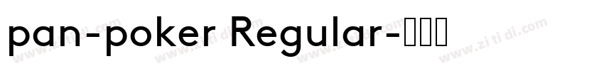 pan-poker Regular字体转换